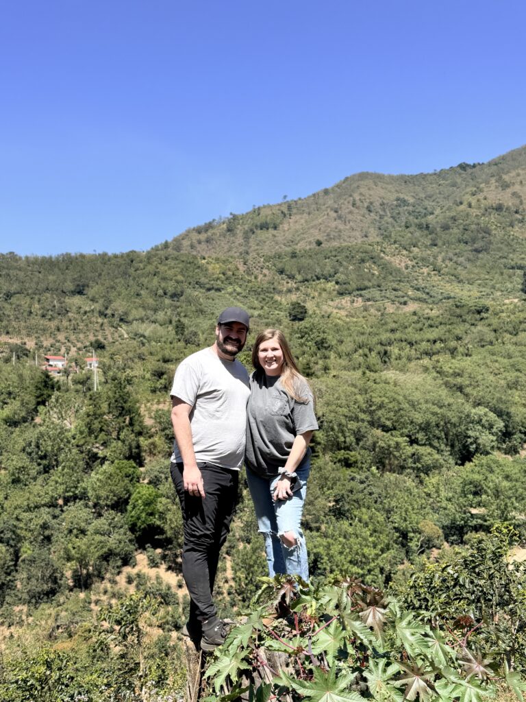 Emily and Coy Springer visiting coffee farm in Guatemala